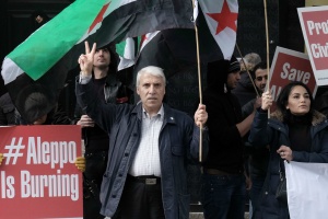 protest przeciwko wojnie w Syrii